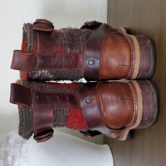 Woolrich Baltimore Leather & Wool Boots Size 7.5 - Picture 4 of 14